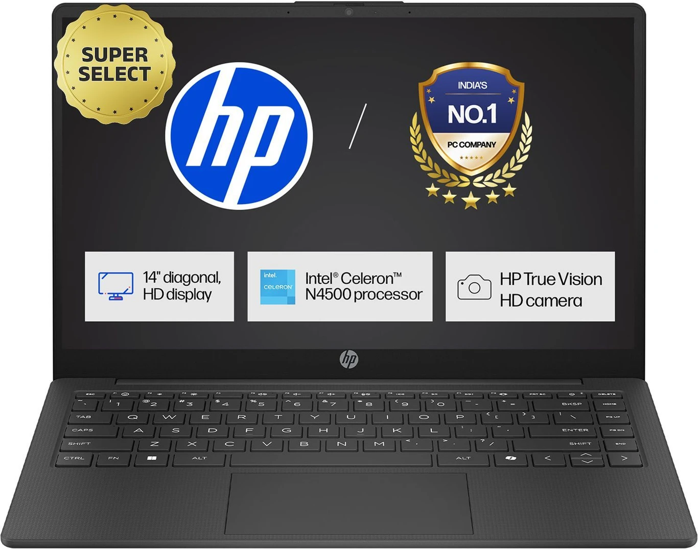 -original-imahgfdygxgqfwym HP Intel Celeron Dual Core N4500 - (8 GB/512 GB SSD/Windows 11 Home) - Image 1