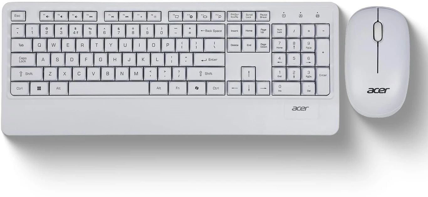 -original-imahhg5fnbhxshzg Acer PalmEase, Wireless Keyboard & Mouse Combo with Palm Rest Combo Set (White) - Image 1